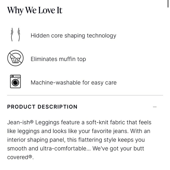 SPANX Jean-Ish Ankle Leggings Dark Blue Size Medium Shapewear Highrise Pockets - Picture 6 of 15